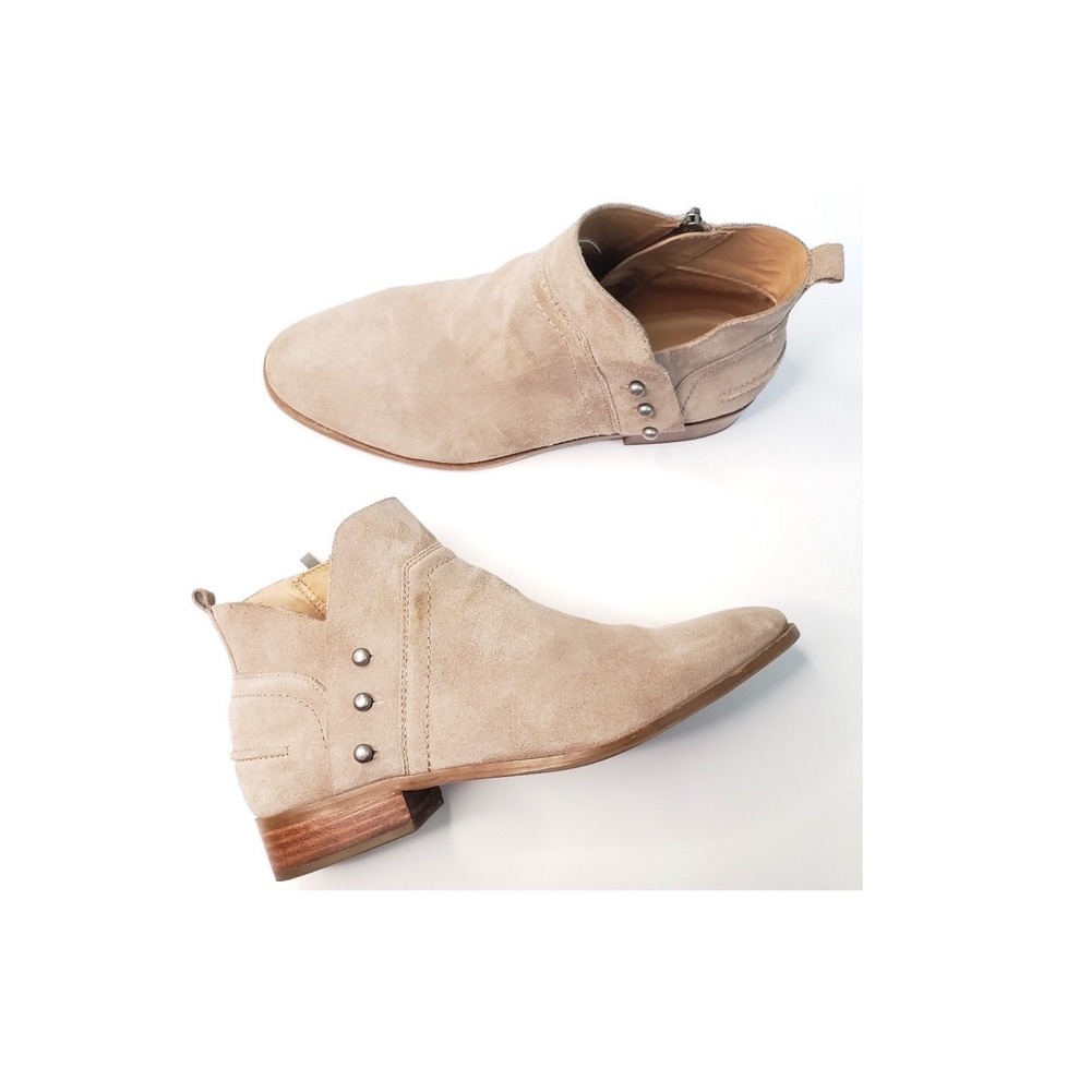 Franco Sarto Robin Booties | Tan Suede Ankle Boots